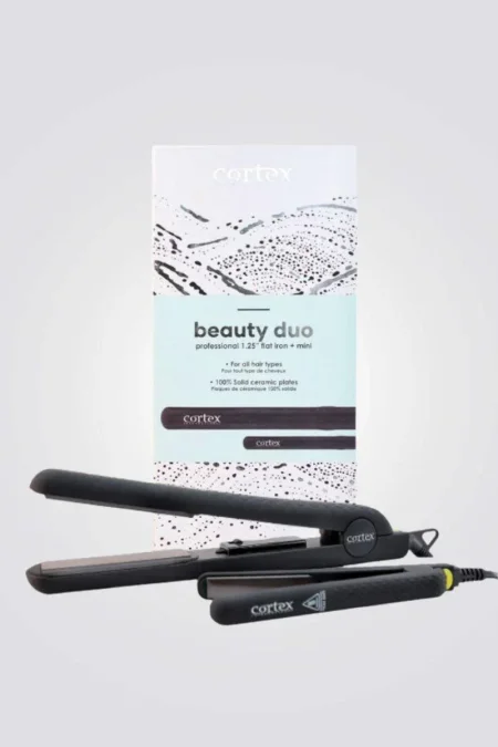 CORTEX BEAUTY- Blk 1.25 Flat Iron +Mini