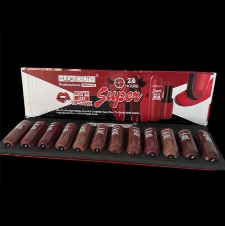 Professional Makeup Matte Stay Lipstick Set- 12PC